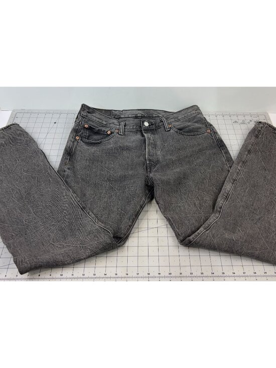 Levi's Other - Levi's 501 Button Fly Jeans Black Denim  Acid Wash 33x32 (34x31 measured) Men's
